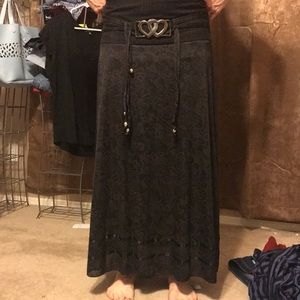 denim maxi skirt australia